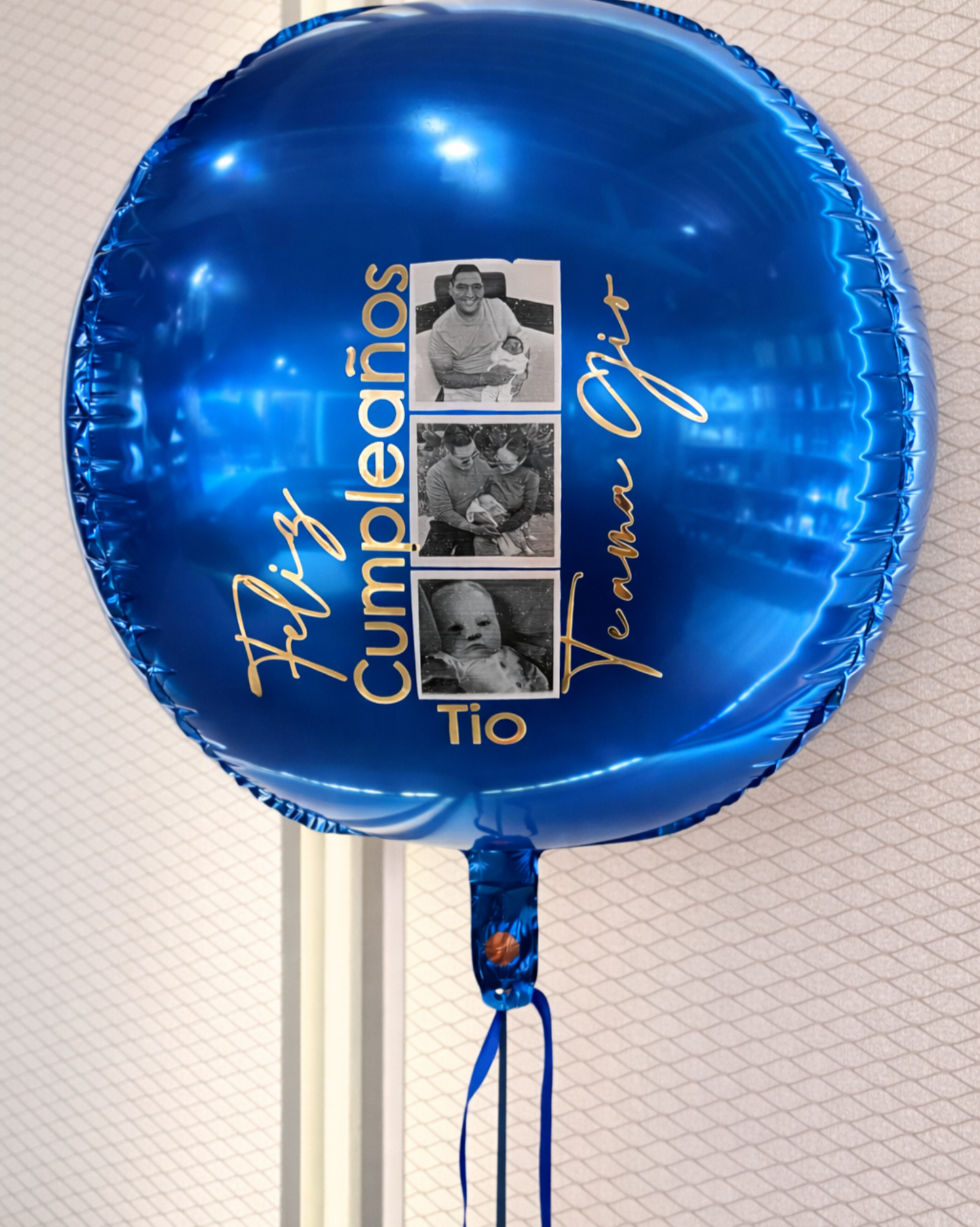 GLOBO ORBIZ metalizado con fotos
