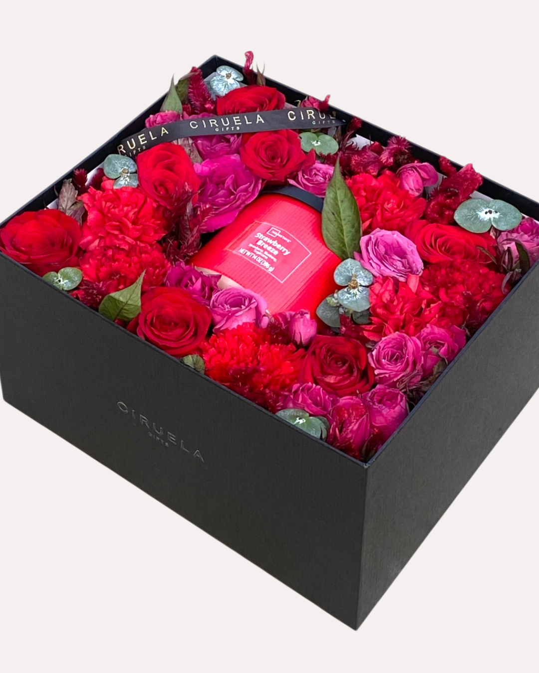 BOX FLOWERS / flores y Vela