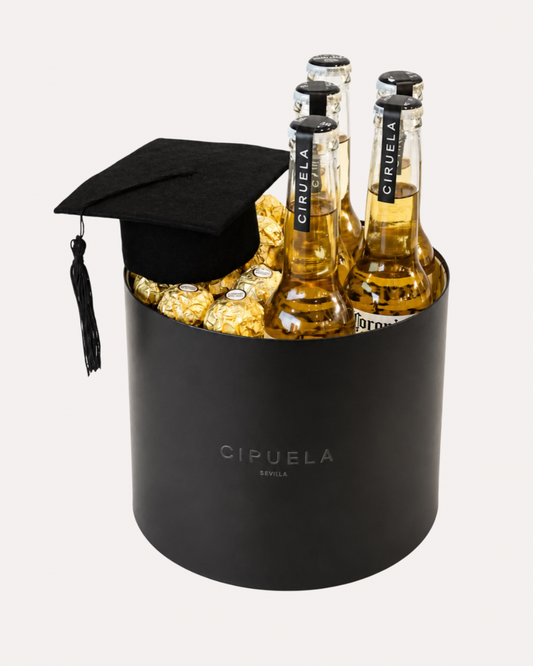 Box Premium Grad. Cervezas & chocolates. Regalos de Graduación