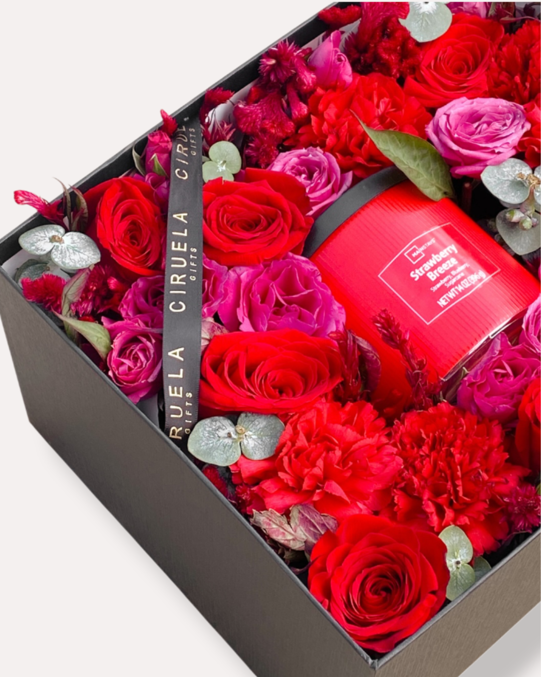 BOX FLOWERS / flores y Vela