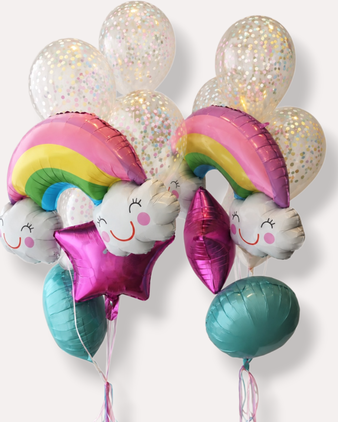 BOUQUET DE GLOBOS Nube y Arcoíris
