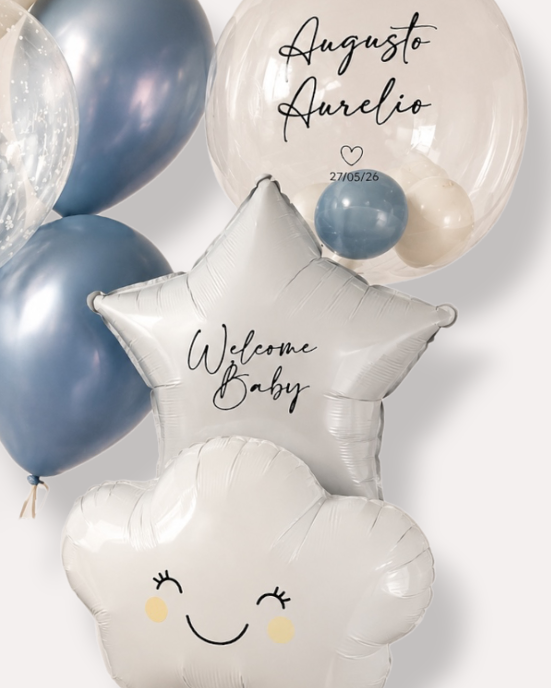 BOUQUET DE GLOBOS PARA BEBÉ Personalizado