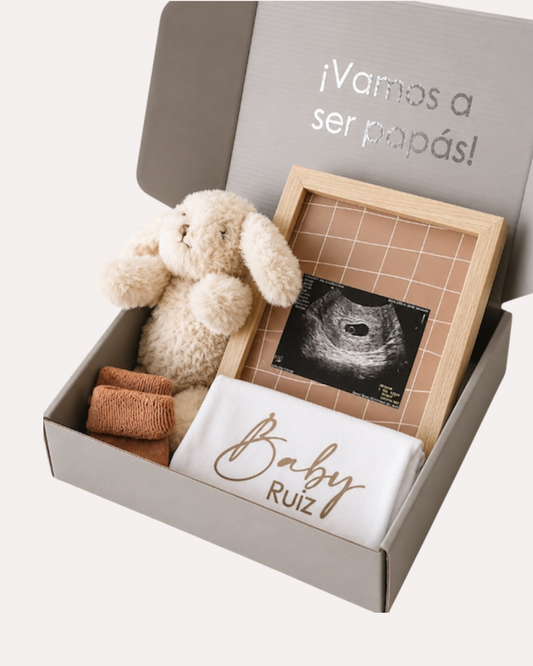 Box Anuncio Embarazo / Set Personalizado para Abuelitos y Tíos