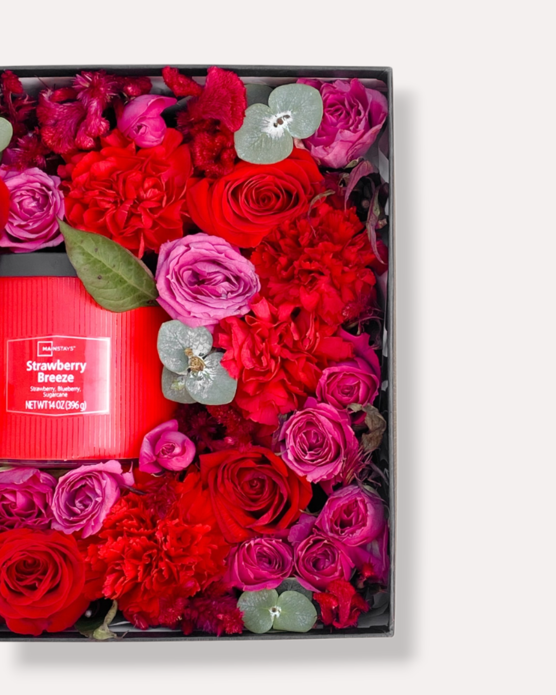 BOX FLOWERS / flores y Vela