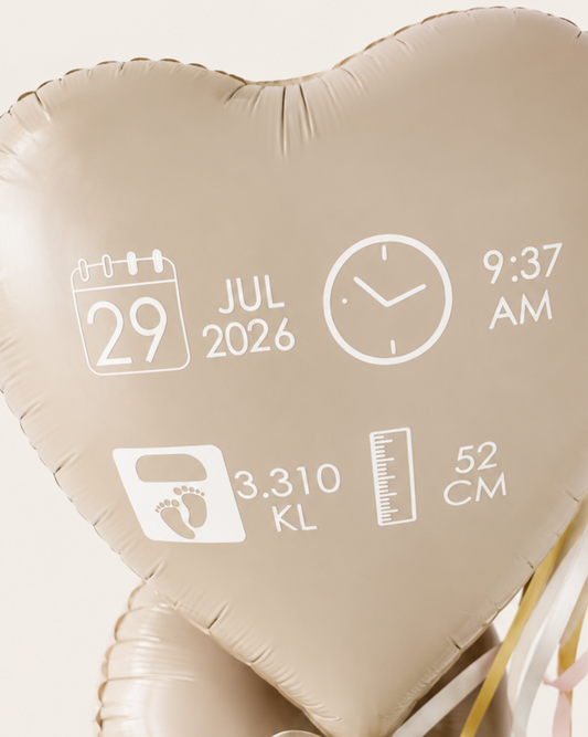GLOBO PERSONALIZADO para la llegada de un bebé